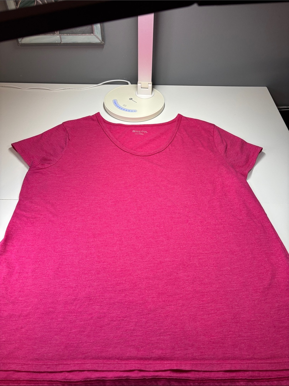 Merona Hot Pink Scoop Neck Short Sleeve Tee